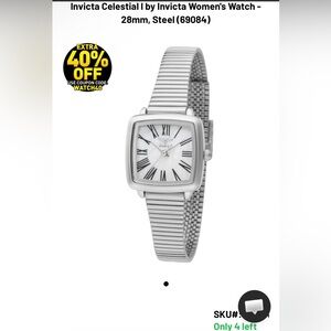 NIB Invicta Celestial I by Invicta Women's Watch - 28mm, Steel (69084)